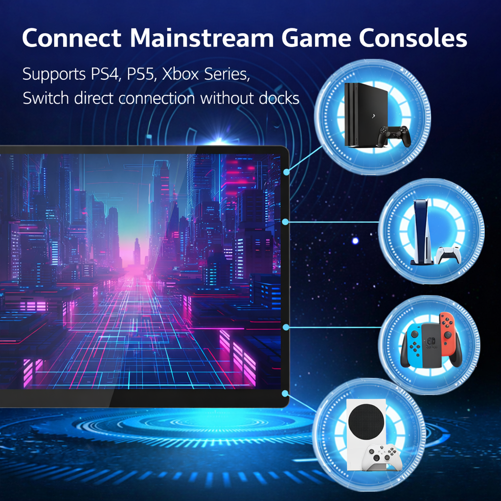 Portable monitor, HD 144hz mobile phone screen projection, notebook, ps5 switch host, external expansion screen